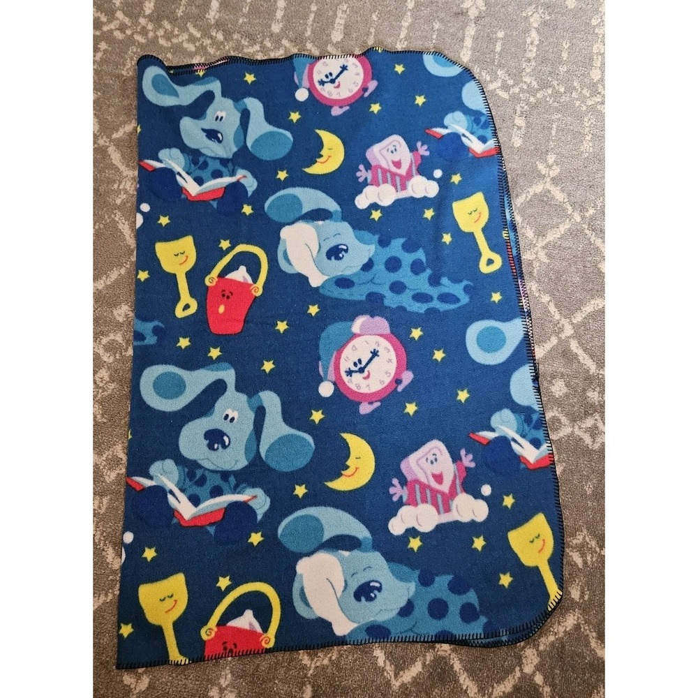 Vintage Blue's Clues Fleece Throw Blanket 60"x 45" Sleepy Time ~ - Picture 5 of 6